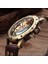 Siyah Bant Retro Bronz Mekanik Izle Erkekler Otomatik Saatler Spor Lüks Üst Marka Deri Izle Relogio Masculino Erkek Saat (Yurt Dışından) 4