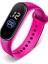 M4-Gül Kırmızı Erkek Kadın Spor LED Dijital Saat Erkekler LED Izle Silikon Elektronik Saat Çift Saatler Saat Relogio Dijital Montre Ev (Yurt Dışından) 1