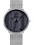 Örgü Gümüş Siyah Reloj Hombre Erkek Moda Ultra Ince Minimalist Saatler Erkekler Iş Paslanmaz Çelik Hasır Kemer Kuvars Izle Relogio Masculino (Yurt Dışından) 1