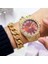 1 Adet Izle Sgb 2 Adet Izle + Bilezik Hip Hop Paslanmaz Çelik Altın Rengi Takvim Izle Erkekler Için Buzlu Out Kaplamalı Rhinestones Erkek Izle Reloj Hombre (Yurt Dışından) 3