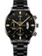 Siyah Altın Reloj Hombre Moda Erkekler Paslanmaz Çelik Izle Lüks Takvim Kuvars Kol Saati Iş Adam Saatler Saat Montre Homme (Yurt Dışından) 1