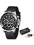 Siyah Gümüş Lıge Erkek Saatler Üst Marka Lüks Adam Izle Spor Chronograph Izle Adam Için Altın Paslanmaz Su Geçirmez Erkek Kol Saati Saat (Yurt Dışından) 1