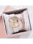 XR4379-CO-RG Kadın Izle Ay Numaraları Dial Bilezik Saatler Set Bayanlar Deri Band Kuvars Kol Saati Kadın Kadın Saat Relogio Mujer Sıcak (Yurt Dışından) 2