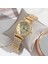 Gül Altın Lüks Bilezik Saatler Kadınlar Kristal Elbise Kol Saatleri Saat Kadın Moda Rahat Kuvars Izle Reloj Mujer Relogio Feminino (Yurt Dışından) 2
