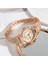 Gül Altın Lüks Bilezik Saatler Kadınlar Kristal Elbise Kol Saatleri Saat Kadın Moda Rahat Kuvars Izle Reloj Mujer Relogio Feminino (Yurt Dışından) 3