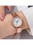 Gül Altın Siyah 2 Moda Kadınlar Basit Saatler Gümüş Yuvarlak Arama Bilezik Izle Bayanlar Iş Gündelik Elbise Saat Kuvars Kol Saati Reloj Mujer (Yurt Dışından) 4