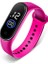 M4-Gül Kırmızı Erkek Kadın Spor LED Dijital Saat Erkekler LED Izle Silikon Elektronik Saat Çift Saatler Saat Relogio Dijital Montre Ev (Yurt Dışından) 1