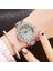 Gümüş Saat Kuvars Kadın Saatler Bayanlar Yıldızlı Gökyüzü Su Geçirmez Çelik Kadın Bilezik Saatler Kadın Saat Relogio Feminino Montre Femme (Yurt Dışından) 1