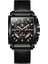 Siyah Olevs Erkekler Kuvars Saatler Chronograph Su Geçirmez Spor Izle Lüks Marka Deri Band Takvim El Saati Erkek Siyah Kadran (Yurt Dışından) 1