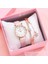 2pcs Mıknatıs Siyah B Gaiety Marka 2ADET Set Gündelik Saat Kadınlar Için Taklidi Bileklik Saat Deri Bayan Bilek Saati Basit Elbise Gfit Montre Femme (Yurt Dışından) 3