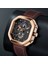 Kahverengi Saatler Erkek 2022 Lıge Kare Kuvars Kol Saati Erkekler Için Spor Chronograph Saat Erkek Rahat Yaratıcı Içi Boş Izle Montre Homme (Yurt Dışından) 4
