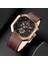 Kahverengi Saatler Erkek 2022 Lıge Kare Kuvars Kol Saati Erkekler Için Spor Chronograph Saat Erkek Rahat Yaratıcı Içi Boş Izle Montre Homme (Yurt Dışından) 5