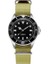 Yello Green Diver Style Japan Movement Dönen Çerçeve Kumaş Kayış Klasik Analog Aydınlık Ibreler (Yurt Dışından) 1
