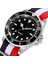Yello Green Diver Style Japan Movement Dönen Çerçeve Kumaş Kayış Klasik Analog Aydınlık Ibreler (Yurt Dışından) 3