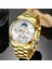 Altın Siyah Lıge 2023 Üst Marka Lüks Erkek Saatler Moda Iş Izle Erkekler Rahat Spor Su Geçirmez Kuvars Izle Erkekler Için Montre Homme (Yurt Dışından) 3