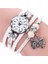 Beyaz Kadın Kuvars Kol Saatleri Montre Femme Deri Sarma Bilezik Izle Bayanlar Lüks Saatler Kadınlar Yeni Varış Elbise Saat P40 (Yurt Dışından) 1