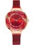Kırmızı Lüks Kadın Mıknatıs Izle Moda Gül Altın Bayanlar Kristal Kuvars Bilek Saatler Rahat Kadın Bilezik Izle Reloj Mujer Saatler (Yurt Dışından) 1