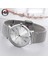 Gül Altın Kadın Bilezik Izle Lüks Marka Kuvars Bayan Elbiseler Bilek Saatler Gümüş Çelik Hasır Kadın Izle 36MM Su Geçirmez Saat Xfcs (Yurt Dışından) 2