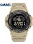 Haki Erkekler Dijital Spor Erkek Saat Smael Marka Kahki Tarzı Açık Hava Moda Izle LED Ekran 1602 Kol Saatleri Chronograph Otomatik Tarih (Yurt Dışından) 2