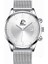 M Gümüş Beyaz 2022 Lüks Moda Erkek Minimalist Saatler Lüks Paslanmaz Çelik Hasır Kemer Kuvars Izle Erkekler Iş Rahat Saat Reloj Hombre (Yurt Dışından) 1