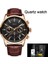 Quartz Saat Altın Lıge Marka Klasik Erkek Retro Saatler Otomatik Mekanik Saat Tourbillon Saat Hakiki Deri Su Geçirmez Askeri Kol Saati (Yurt Dışından) 1