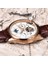 Quartz Saat Altın Lıge Marka Klasik Erkek Retro Saatler Otomatik Mekanik Saat Tourbillon Saat Hakiki Deri Su Geçirmez Askeri Kol Saati (Yurt Dışından) 5