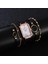 5 Adet Set Mavi 5 Adet Set Moda Izle Kadınlar Için Kare Deri Bayanlar Bilezik Saatler Kuvars Kol Saati Kadın Siyah Saat Reloj Dropshipping (Yurt Dışından) 5
