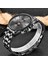 Örgü Gül Siyah 2022 Yeni Lıge Erkek Saatler Top Marka Lüks Askeri Siyah Kuvars Saatler Erkek Su Geçirmez Kronograf Spor Aydınlık Kol Saati (Yurt Dışından) 5