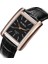 Stil 6 2022 Yeni Kare Erkek Saat Gül Altın Gümüş Kasa Erkek Saatler Moda Lüks Marka Deri Band Kuvars Saat Montre Homme Vintage (Yurt Dışından) 1