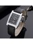 Stil 6 2022 Yeni Kare Erkek Saat Gül Altın Gümüş Kasa Erkek Saatler Moda Lüks Marka Deri Band Kuvars Saat Montre Homme Vintage (Yurt Dışından) 2