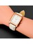 Stil 6 2022 Yeni Kare Erkek Saat Gül Altın Gümüş Kasa Erkek Saatler Moda Lüks Marka Deri Band Kuvars Saat Montre Homme Vintage (Yurt Dışından) 5