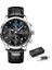 Gümüş Siyah 100% Orijinal Lıge Izle Erkekler Için Üst Marka Su Geçirmez Spor Chronograph Izle Saat 2022 Yeni Moda Lüks Deri Kol Saatleri (Yurt Dışından) 1