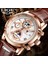 Gümüş Siyah 100% Orijinal Lıge Izle Erkekler Için Üst Marka Su Geçirmez Spor Chronograph Izle Saat 2022 Yeni Moda Lüks Deri Kol Saatleri (Yurt Dışından) 2
