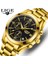 Beyaz Lıge Erkek Saatler Lüks Orijinal Paslanmaz Çelik Su Geçirmez Izle Erkekler Için Çok Fonksiyonlu Kuvars Kol Saati Altın Erkek Izle (Yurt Dışından) 2