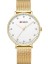 Altın Beyaz Curren Moda Izle Kadın Saatler Bayanlar Paslanmaz Çelik Bilezik Saatler Kadın Relogio Feminino Montre Femme (Yurt Dışından) 1
