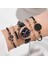 2 Adet Set Kırmızı Beyaz Saat Seti Kadınlar Için Lüks Deri Analog Bayanlar Kuvars Kol Saati Moda Bilezik Izle Kadın Saat Relogio Feminino Yeni (Yurt Dışından) 3