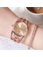 Rosegold Kara Kutu 2020 Lüks Gedı Marka Gül Altın Kaplama Bilezik Saatler Kadınlar Bayanlar Kristal Zarif Elbise Kuvars Saatı Relogio Feminino (Yurt Dışından) 4