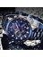 Gümüş Siyah Beyaz Lıge Erkek Saatler Üst Marka Lüks Paslanmaz Çelik Mavi Su Geçirmez Kuvars Izle Erkekler Moda Chronograph Erkek Spor Askeri Saat (Yurt Dışından) 4