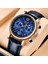Rose Lıge En Lüks Marka Erkek Spor Askeri Kuvars Izle Adam Moda Analog Tarih Saat Deri Kayış Kol Saati Montre Homme + Kutusu (Yurt Dışından) 2