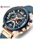 Gül Altın Siyah Curren Rahat Spor Saatler Erkekler Için Üst Marka Lüks Askeri Deri Kol Saati Adam Saat Moda Chronograph Kol Saati (Yurt Dışından) 5