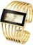 C Lüks Kadın Kare Dijital Arama Alaşım Kayış Bayanlar Kuvars Kol Saati Moda Elbise Bilezik Izle Saat Montre Femme Hediye XB40 (Yurt Dışından) 1