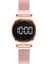 1 Adet Pembe 5 Adet Set Bilezik Izle Kadınlar Lüks Dijital Mıknatıs Gül Altın Paslanmaz Çelik LED Kuvars Saatler Relogio Feminino Dropshipping (Yurt Dışından) 1