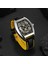 Mavi Forsınıng Moda Erkekler Mekanik Izle Kendinden Kurmalı Gümüş Sarı Kol Saati Dikdörtgen Adam Otomatik Saat Reloj Hombre (Yurt Dışından) 3