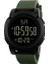Ordu Yeşil Moda Su Geçirmez Erkek Erkek LCD Dijital Kronometre Tarih Kauçuk Spor Kol Saati Erkekler Часы Мужские Erkek Kol Saati Reloj Dijital (Yurt Dışından) 1