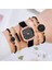 Gül Altın Beyaz B 5 Adet Gaiety Yepyeni Lüks Moda Bilezik Saat Seti Kadınlar Bayanlar Kol Saati Saatler Bayanlar Relogio Feminino Reloj Mujer (Yurt Dışından) 2