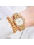 1 Izle 2 Adet Set Quartz Saat 2022 Yeni Moda Lüks Tam Elmas Bayanlar Bilezik Saatler Kadın Kadın Saat Relogio Feminino (Yurt Dışından) 4