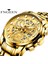 4088-3 Izle Erkekler Otomatik Kuvars Saat Altın Vintage Adam Saat Bileği Erkekler Için Saatler (Yurt Dışından) 2