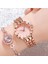 Gül Bilezik Saatler Kadın Moda Lüks Paslanmaz Çelik Bayanlar Bilezik Izle Kuvars Elbise Kol Saati Feminino Reloj Mujer Bilek Hediye Için (Yurt Dışından) 1
