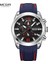 Mavi Megir Erkek Kronograf Analog Quartz Saat, Tarihli, Aydınlık Eller, Su Geçirmez Silikon Kauçuk Kayış Erkek Kol Saati (Yurt Dışından) 4