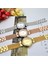 Altın Cussı Üst Marka Lüks Altın Bilek Saatler Elmas Taklidi Bilezik Izle Kadın Saatler Moda Kadın Saatler Saat Relojes (Yurt Dışından) 4